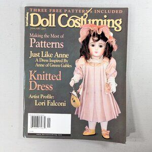 DOLL COSTUMING magazine JAN 2005, vintage classic doll dress making magazine